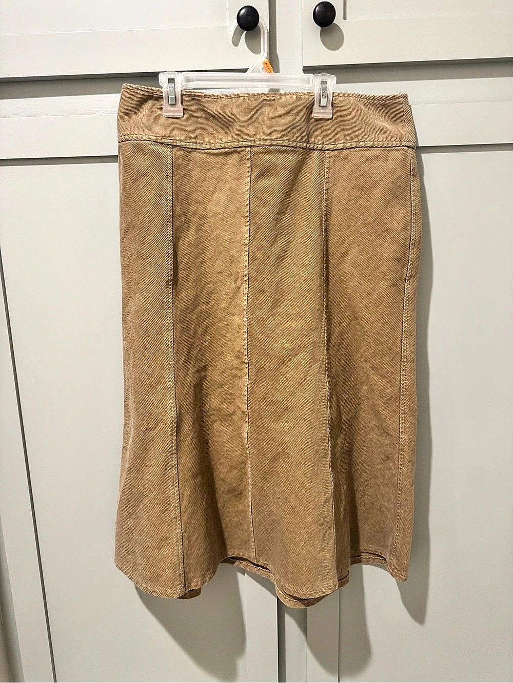 Talbots Midi Skirt Brown Size 10 Like New